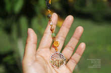 Load image into Gallery viewer, The Three Goddess: Chrysoprase Pebble (Virgin), Wood (Mother), Crystal Quartz Pebble (Crone)