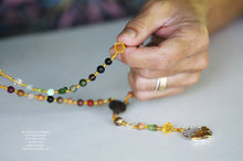 Load image into Gallery viewer, Rose carved pater beads makes it easy to pray eyes closed knowing when itʻs time for a Mystery.