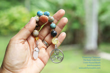 Load image into Gallery viewer, Amplifiying the energies of these beads is a cute little crystal quartz pendant!